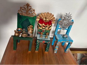 Decorative Mini Chairs Artist Virginia Olivares