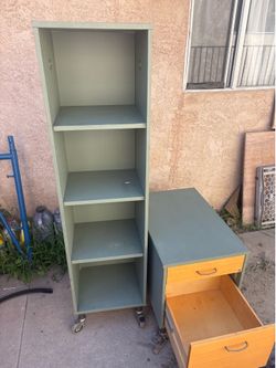 Rolling shelf and rolling file cabinet