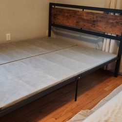 Codesfir Queen Bed Frame with  Headboard and Footboard 