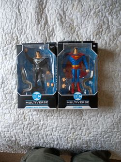 McFarlane Toys Superman: The Animated Series Superman And Black Suit Variant