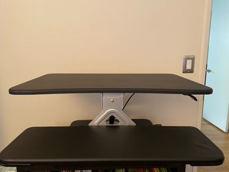 Sit/stand desktop riser