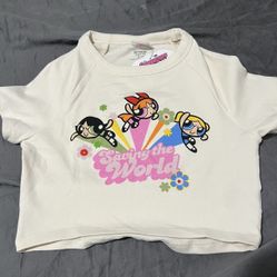 Power puff Crop Top Shirt