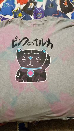 Pink dolphin cat tshirt