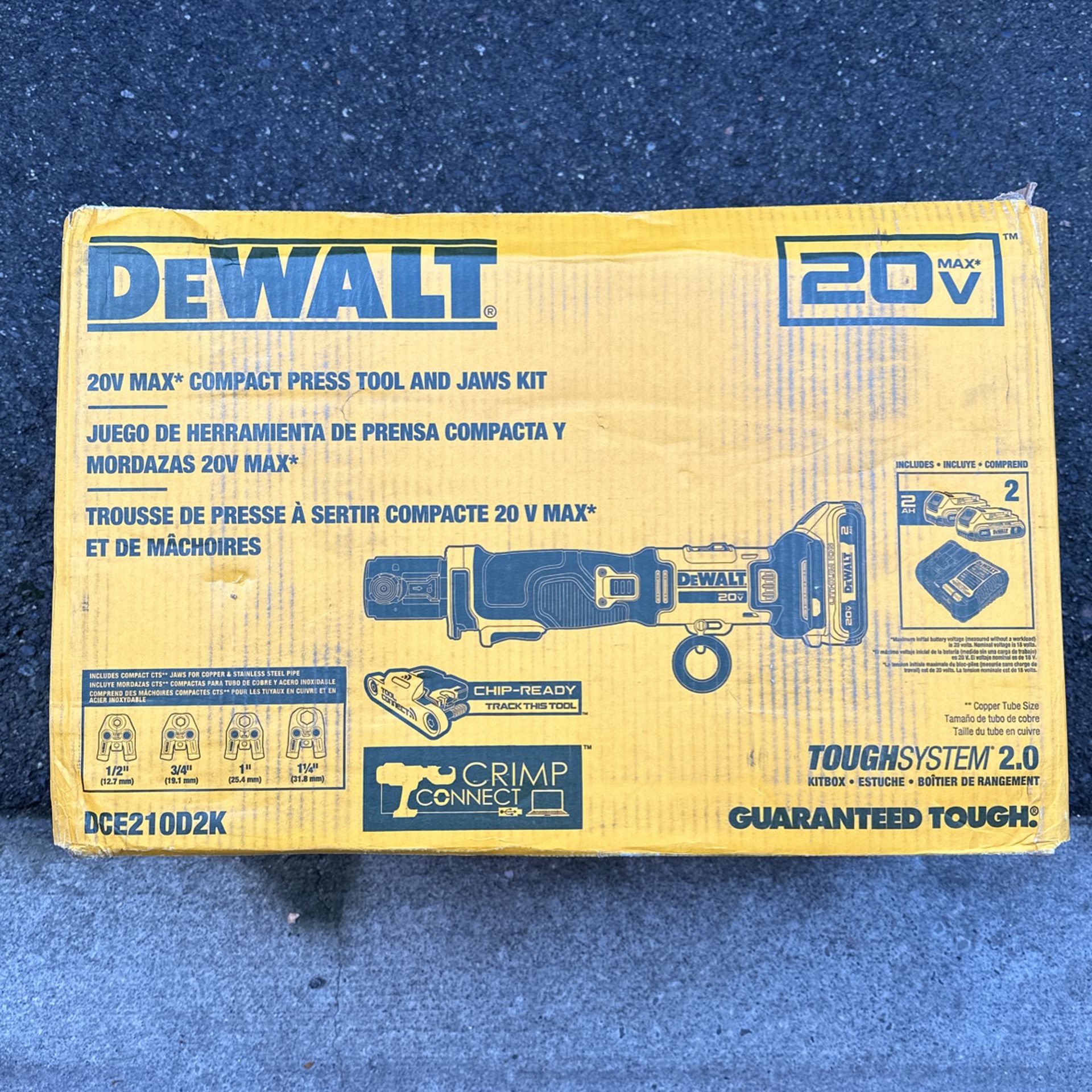 Dewalt Compact Press Tool  And Jaws Kit 