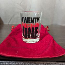 "Twenty One" Double Shot Glass