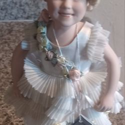 Porcelain Shirley Temple Doll Danbury Mint 1998 Baby Take A Bow