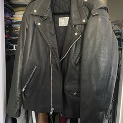 Leather Jacket Xl