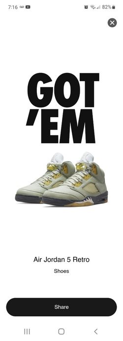 JORDAN 5 JADE 💚