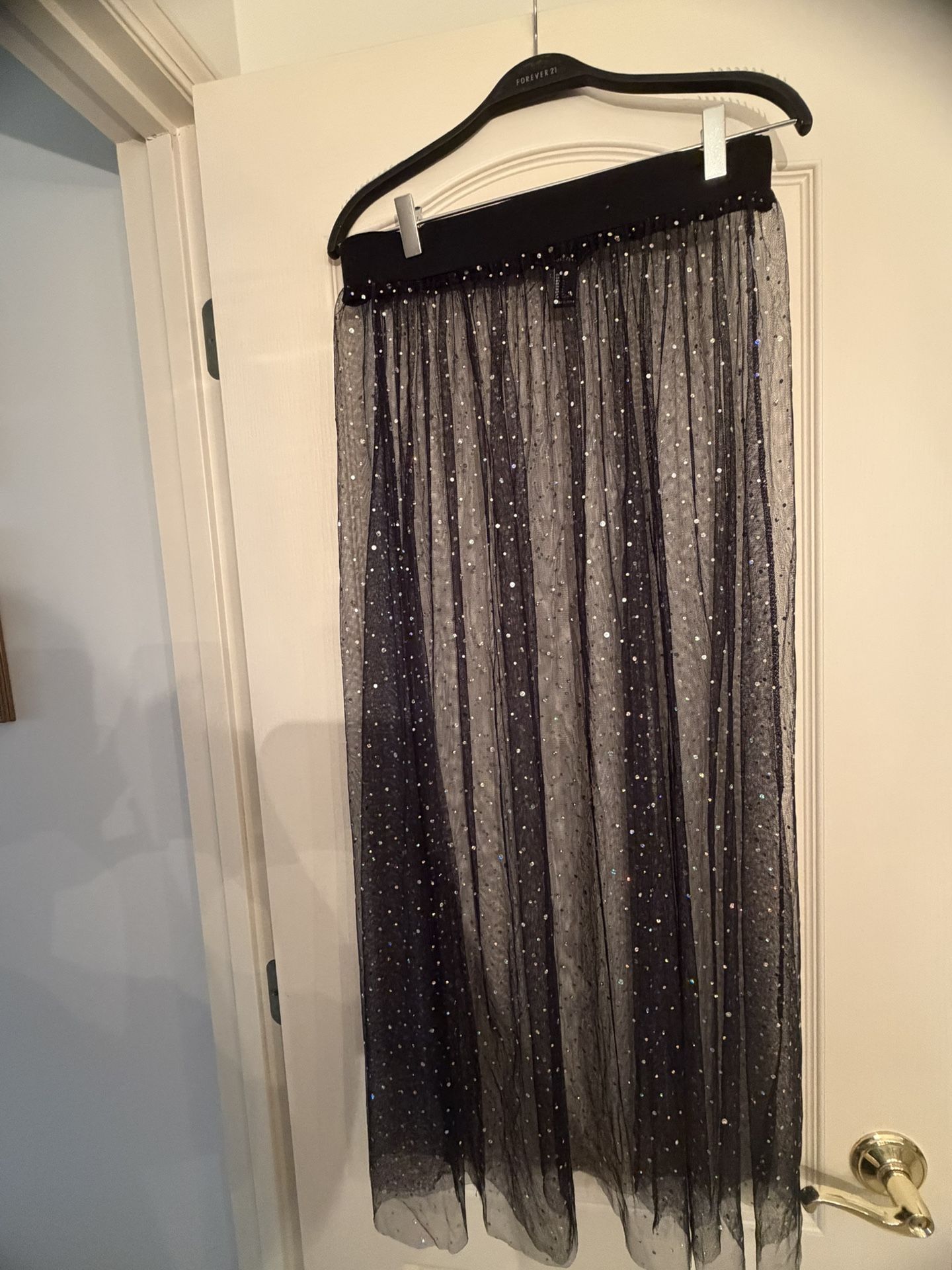 Black mesh skirt Halloween costume 