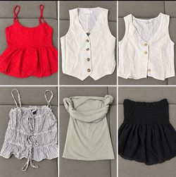 For all 6 XS tops from American Eagle, Zara, and Cotton On: