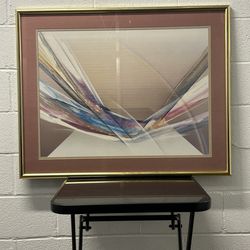 VENZULELAN MODERNIST3’ 3”x 29” Elba alvarez Elba Alvarez, Large Color Abstraction Silkscreen on Paper