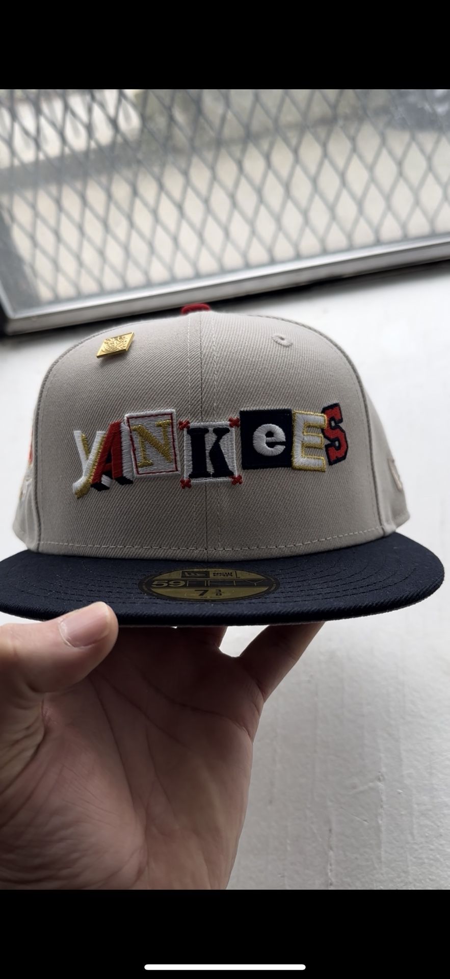 Yankees Fitted Hat Size 7 3/8 Brand New