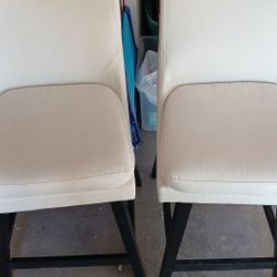 2 Light Cream  Bar Stool 