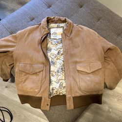 Vintage Leather Flight Jacket 