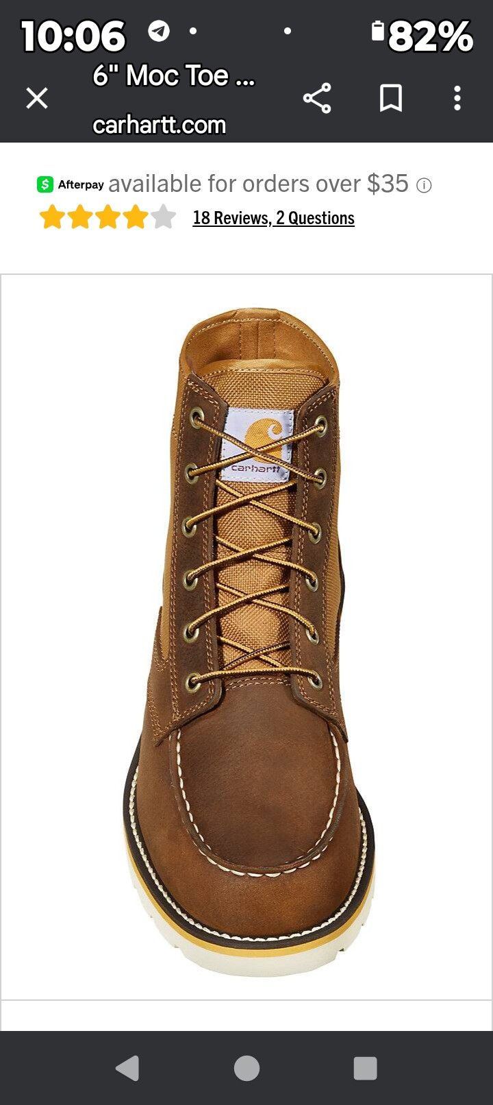 Carhartt Men's Boots Size 9.5