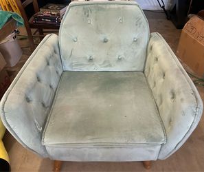 Sude blue chair