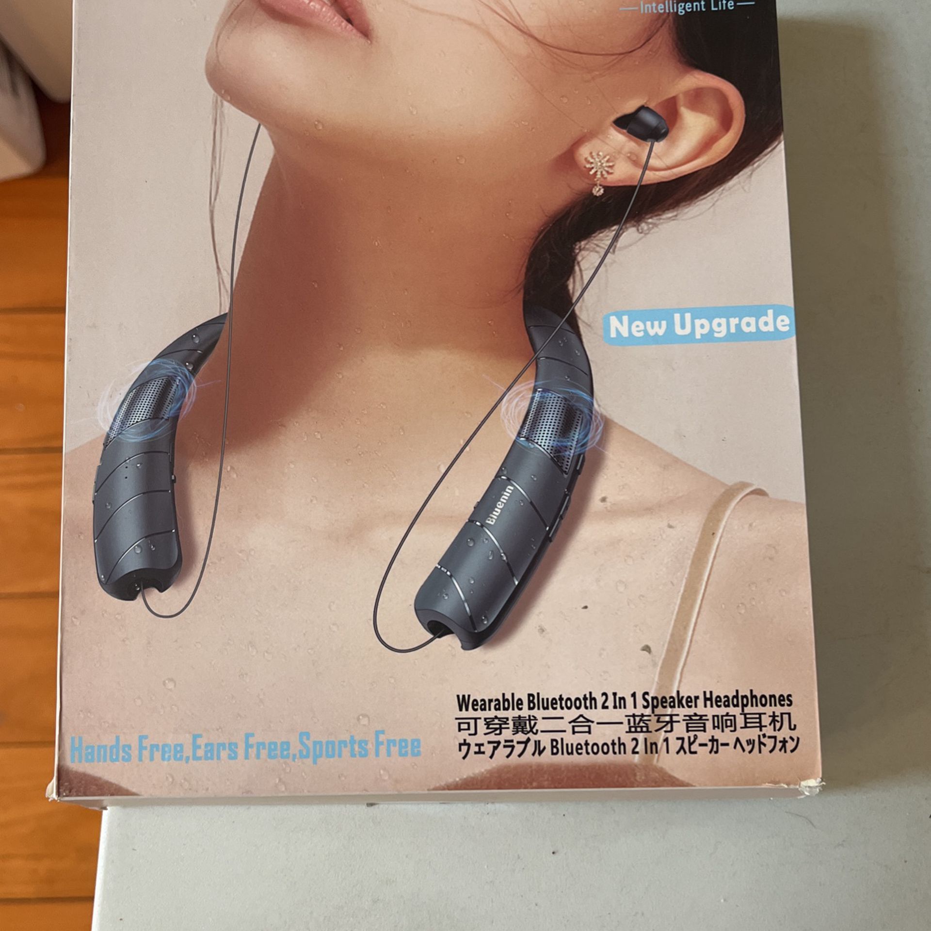 Bluetooth 2 In 1 Wearable Speaker Headphone