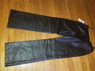 Womans Leather Pants , Size 4 Petite