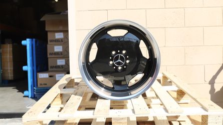 18 INCH STAGGERED SET MERCEDES AERO MONOBLOCK CLASSIC STYLE WHEELS RIMS 18X8 +30 / 18X9 +30 (5X112) CB: 66.6