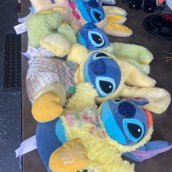 6 Stitch Plushies 
