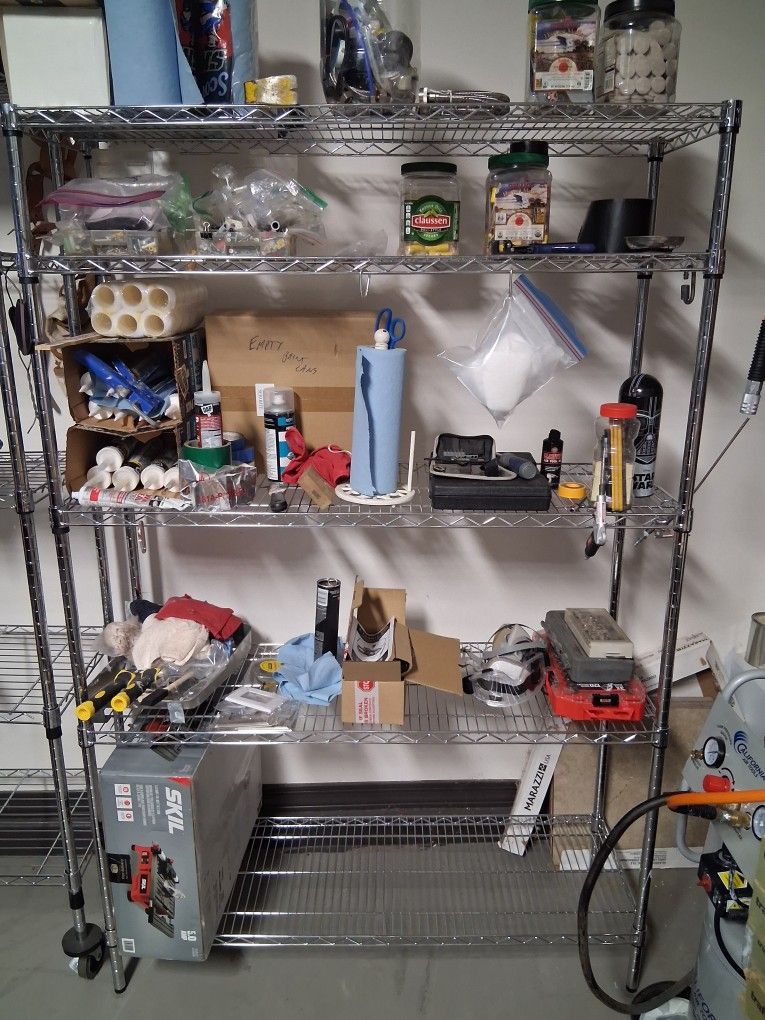 48" x 18" x 72" 5-Shelf Adjustable Metal Shelf Wire Shelving Unit Heavy Duty Storage Rack