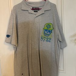Eight 732 Skull Logo Polo Shirt
