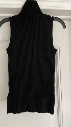 New Express Sleeveless Turtleneck Sweater - Black