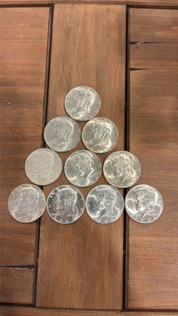 1964 Kennedy silver half dollar coins
