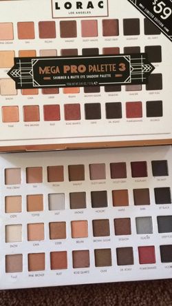 Lorac mega pro 3 palette 25$