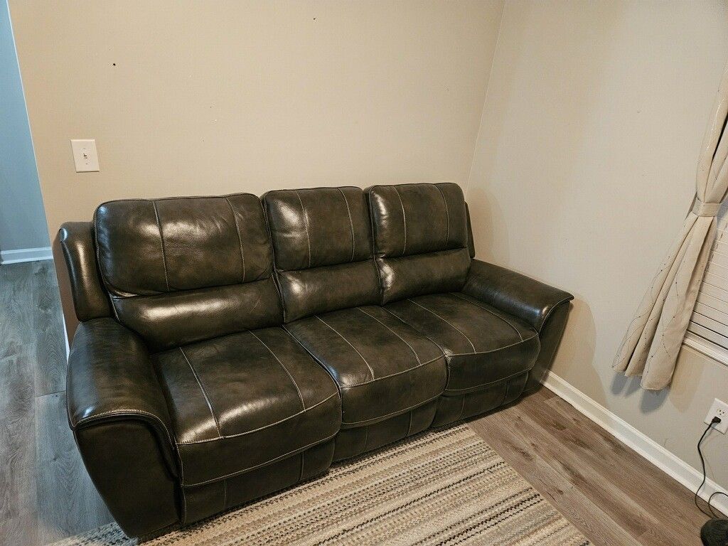 Reclining Leather Couch