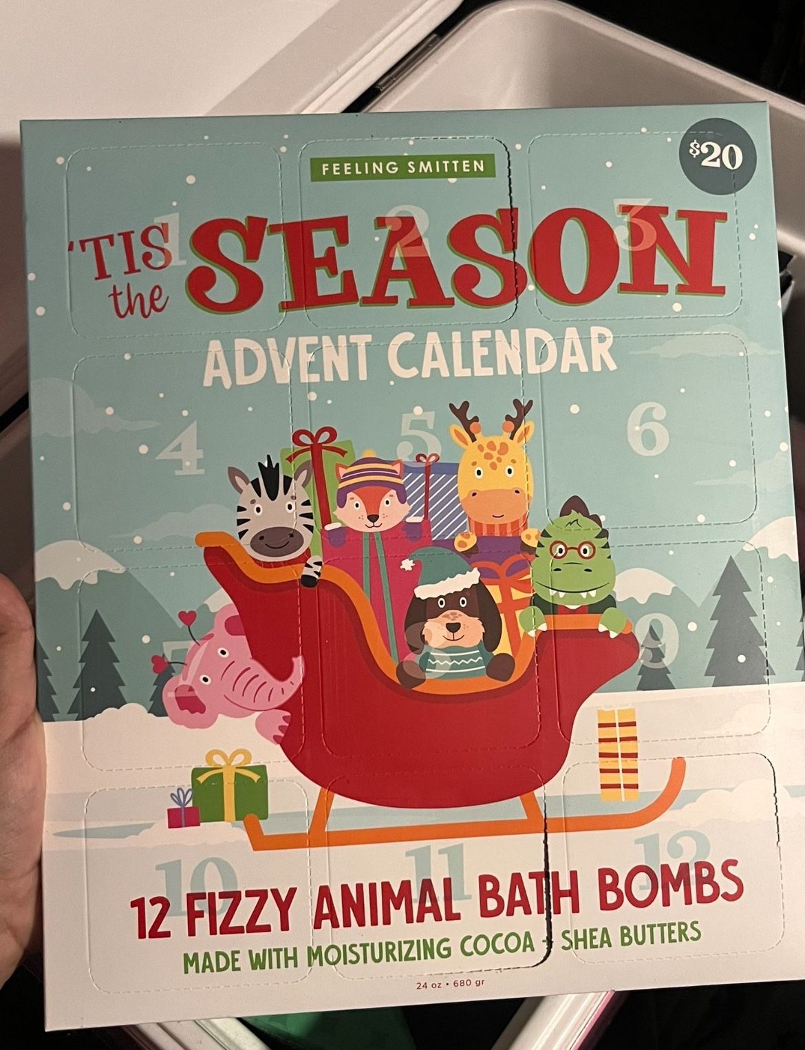 Feeling Smitten Joon x Moon Animal Advent Calendar bath bomb (12)