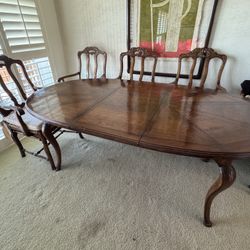 Solid Wood Dining Table And Chairs