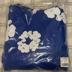 DENIM TEARS HOODIE BLUE SIZE LARGE (SEND OFFERS)