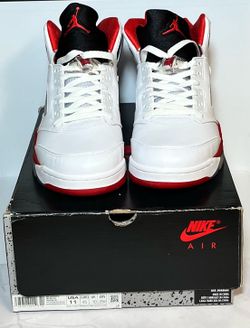 Jordan 5 Fire Red Black Tongue | 11 MEN