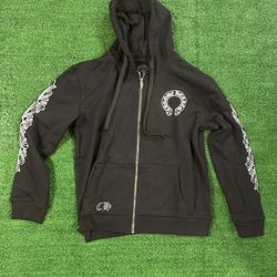 Chrome Heart Zip-Up Hoodie