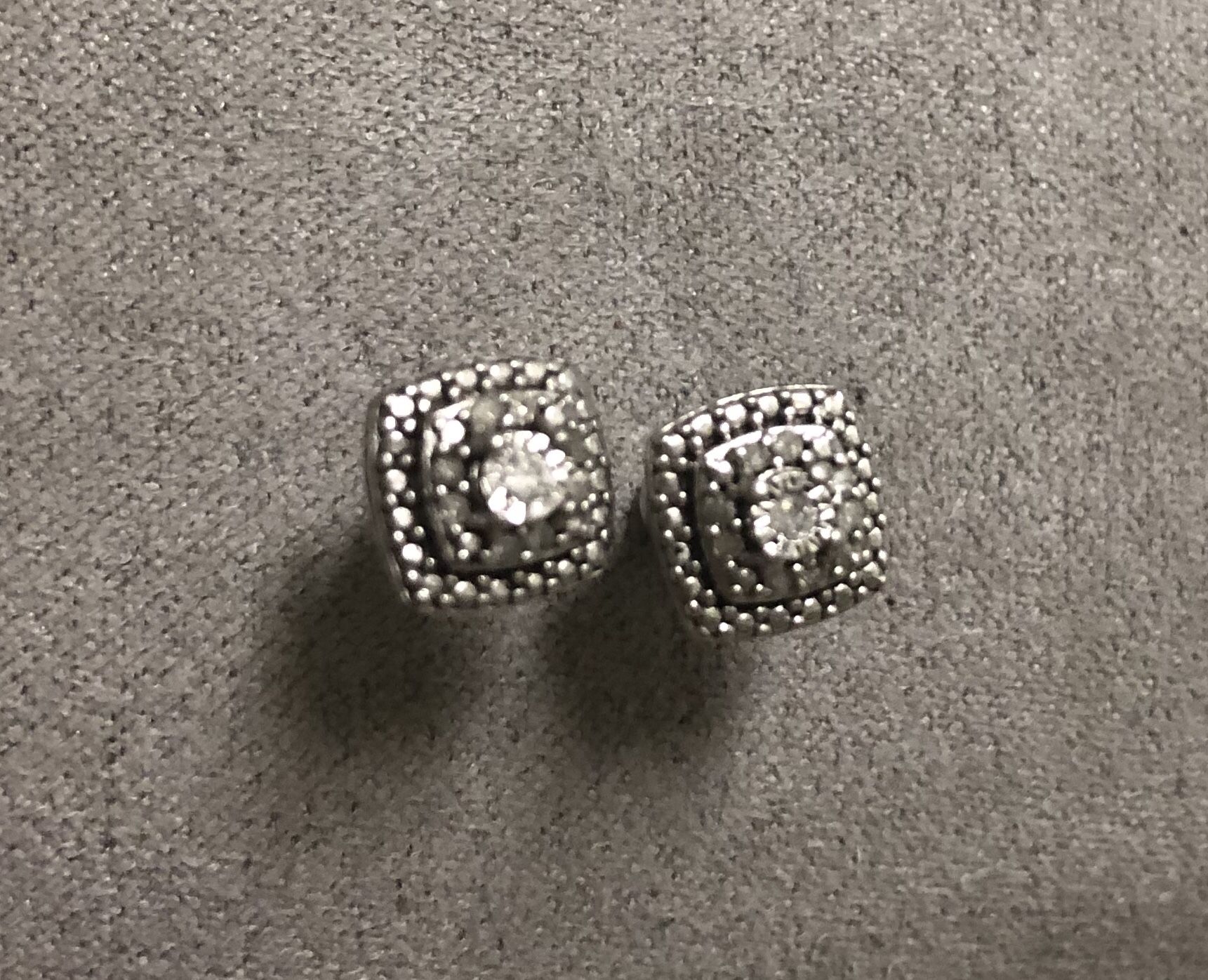 1/10 CT TW Diamond Sterling Silver Earrings