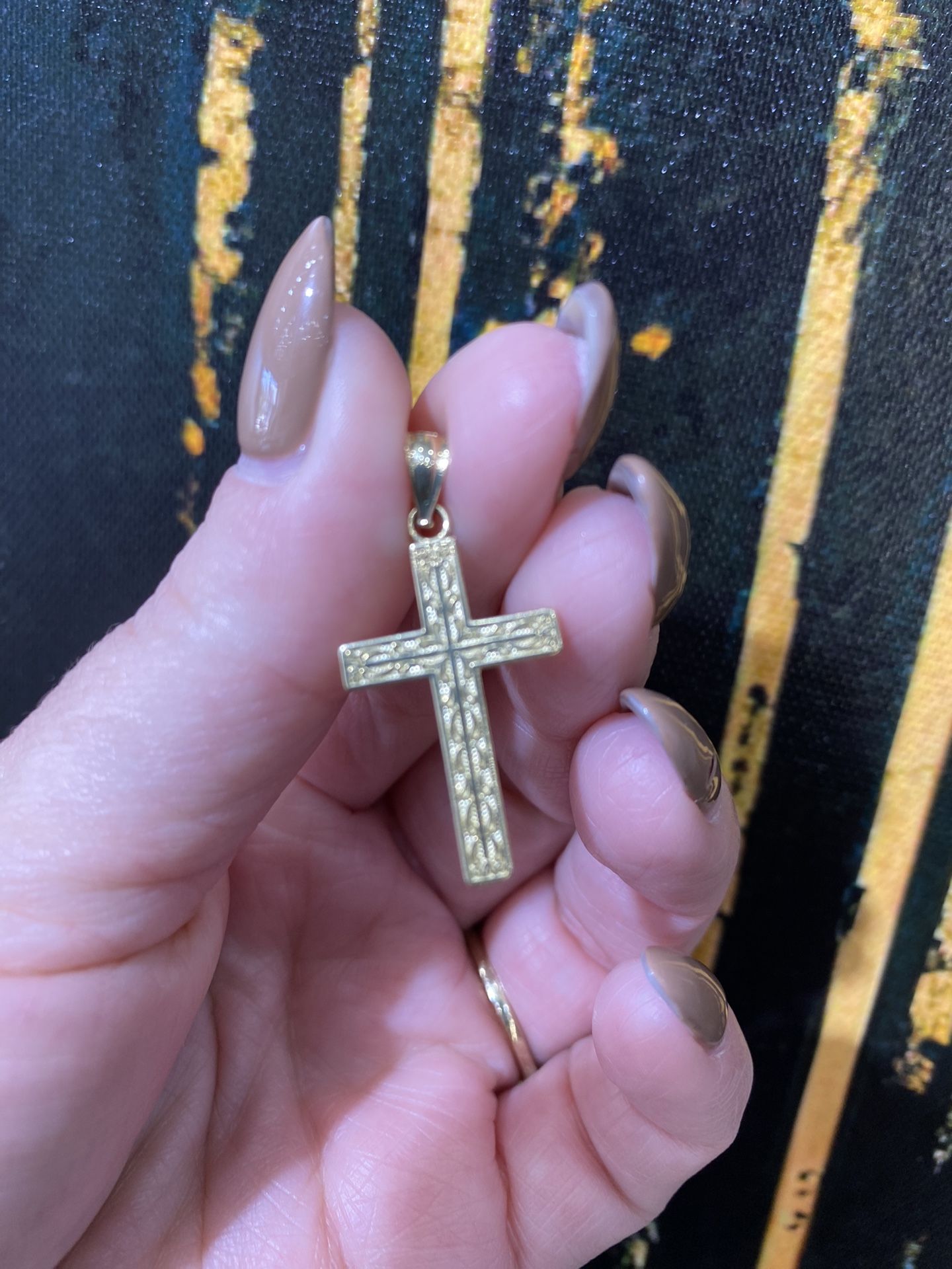 14k CROSS CHARM