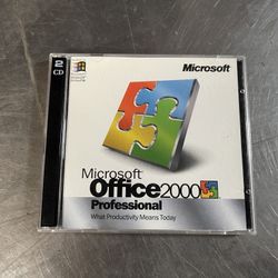 Genuine Microsoft Office 2000 Disk With SN