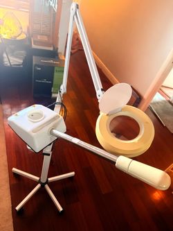 Facial Steamer and Magnifying Lamp Set