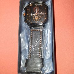 Men's Black Timer Watch 