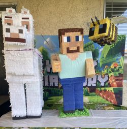 Minecraft Party Cardboard Display Characters 