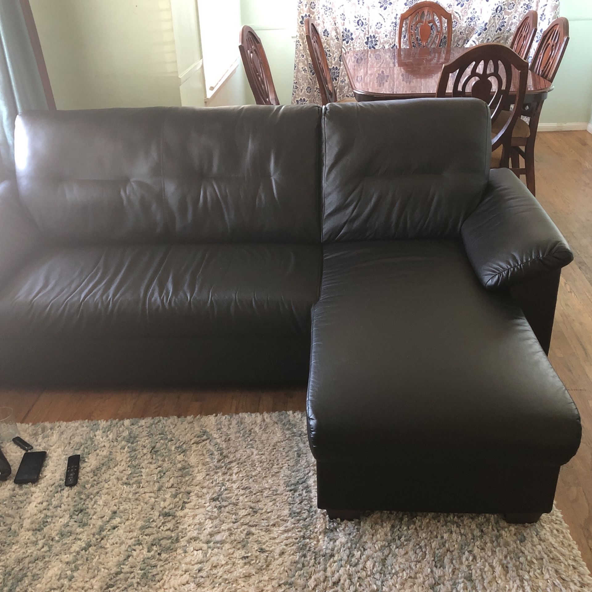 Black Leather Couch for Sale in La Mesa, CA OfferUp