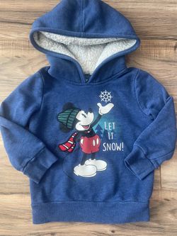 3T Disney Mickey Mouse Let It Snow Hoodie - $9!