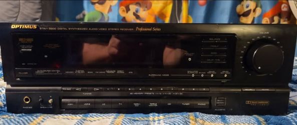 Optimus STAV-3300 digital synthesized audio/video stereo receiver. (No Remote Control)