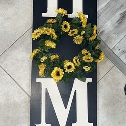 Welcome Sign Sunflower 