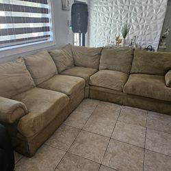 Sectional Suede L Shape Living Room Furniture