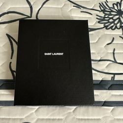 saint laurent Empty Box.See Pics For Size. For Small Wallets.