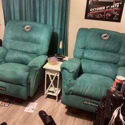 FREE!!!!! Miami Dolphin Recliners