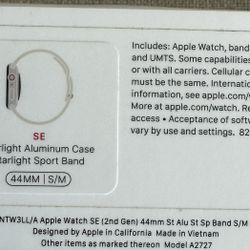 NEW SEALED Apple Watch SE 2nd Generation 44mm
