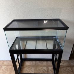 40 Gallon Fish/Turtle Tank With Stand 